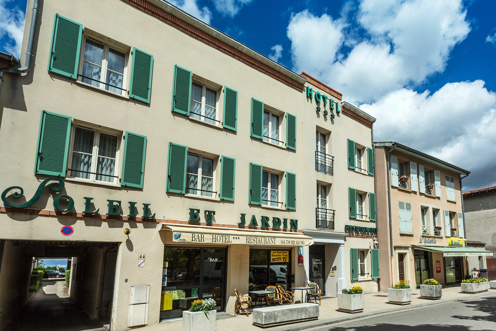 Hotel Soleil Et Jardin Solaize Exteriér fotografie